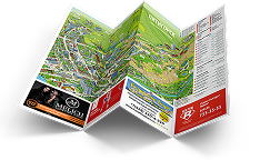 Красочная карта курорта с маршрутами