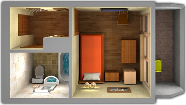 Санаторий «Кругозор», Кисловодск. 1-местный номер «Стандарт», главный корпус