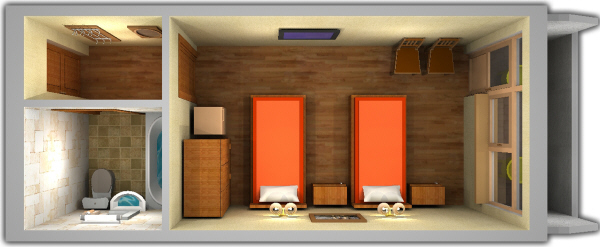 Санаторий «Кругозор», Кисловодск. 2-местный номер «Стандарт», главный корпус