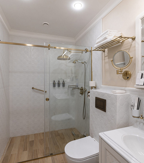  Оздоровительный комплекс " Лермонтовские ванны",2-комнатные трёхместные «Премиум Апартаменты», ванная комната