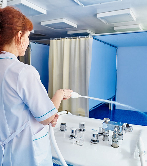  Санаторий «Казахстан» Ессентуки. Гидропатия, душ Шарко