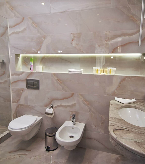   Санаторий «Солнечный» г. Кисловодск. Номер «Семейный Люкс», ванная комната