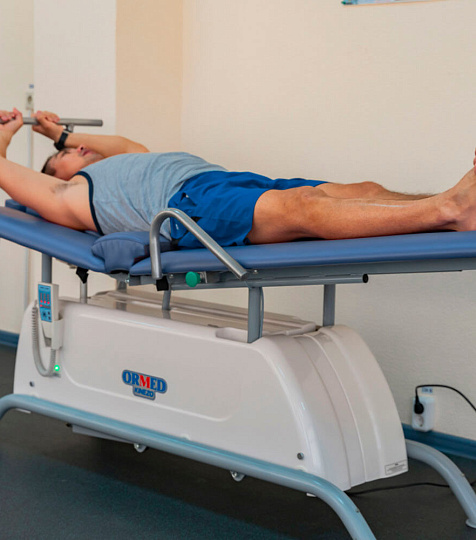  Центральный военный санаторий, г. Пятигорск. Установка механотерапевтическая ОРМЕД-КИНЕЗО