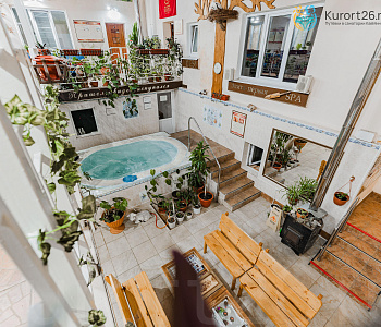 Санаторий «Элита» Кисловодск. Внутренний дворик, банный комплекс