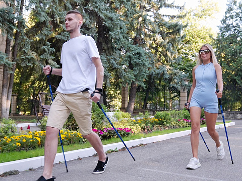 Санаторий «Шахтёр» г. Ессентуки. Скандинавская ходьба