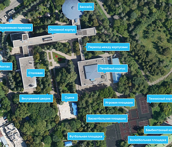 Санаторий «Казахстан» Ессентуки. Карта