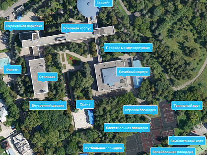 Санаторий «Казахстан» Ессентуки. Карта