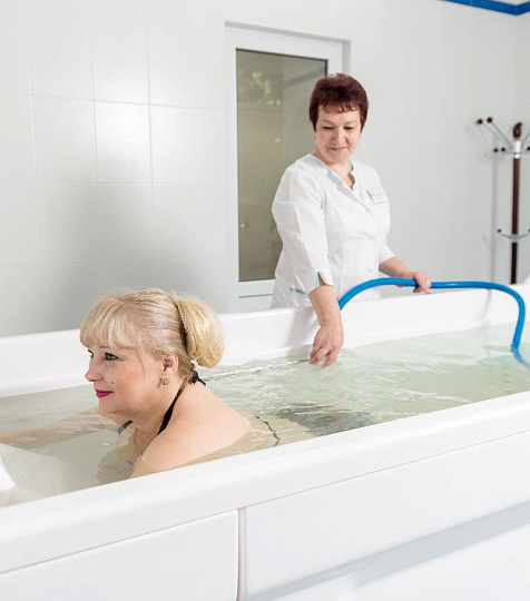  Санаторий «им. И.П. Павлова» Ессентуки. Ванное отделение, подводный душ-массаж