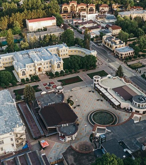  Санаторий «Главные Нарзанные Ванны», Кисловодск. Вид сверху