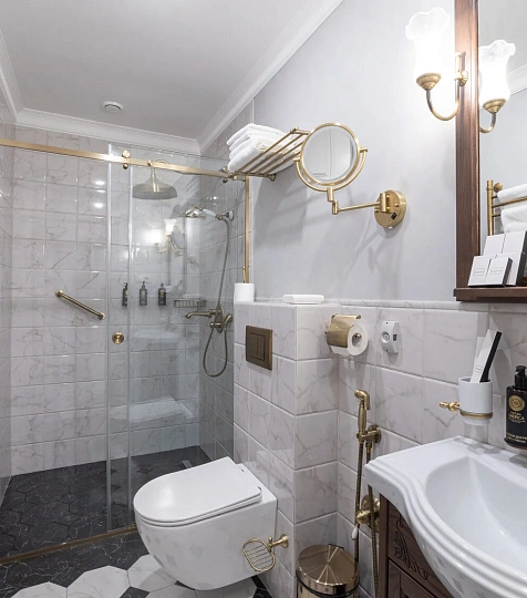  Оздоровительный комплекс " Лермонтовские ванны", 1-комнатный двухместный «Комфорт», ванная комната