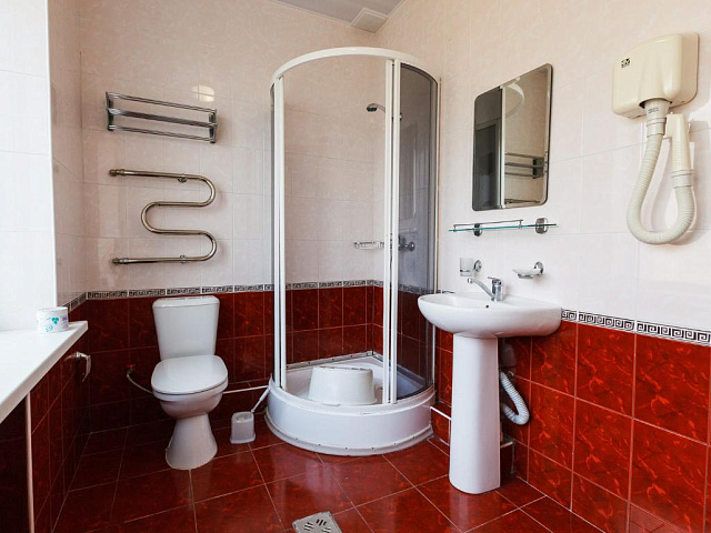 Санаторий «Руно», г. Пятигорск, номер 2-местный Стандарт (Каштан),ванная комната