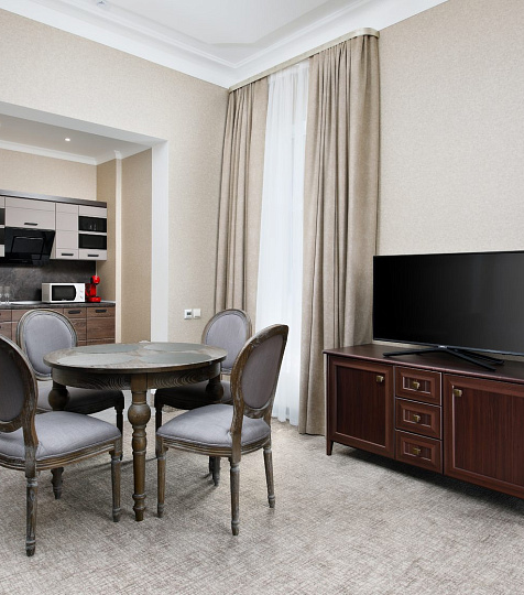  Пансионат «Звездный», 2-комнатный двухместный номер «Апартаменты», обеденная зона