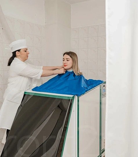  Детский военный санаторий, Пятигорск. Лечебная база, сухая углекислая ванна