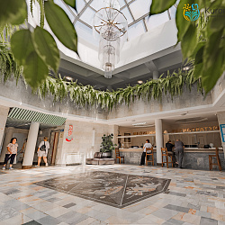  Санаторий «Джинал»  г. Кисловодск. Холл мозаика