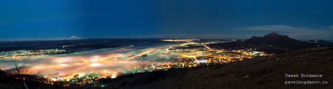 Пятигорск ночью — фотография Павла Богданова