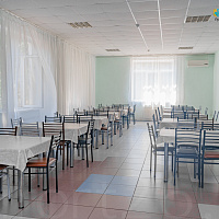 Пансионат с лечением «Геолог Казахстана», Железноводск. Столовая Пансионат с лечением «Геолог Казахстана», Железноводск. Столовая